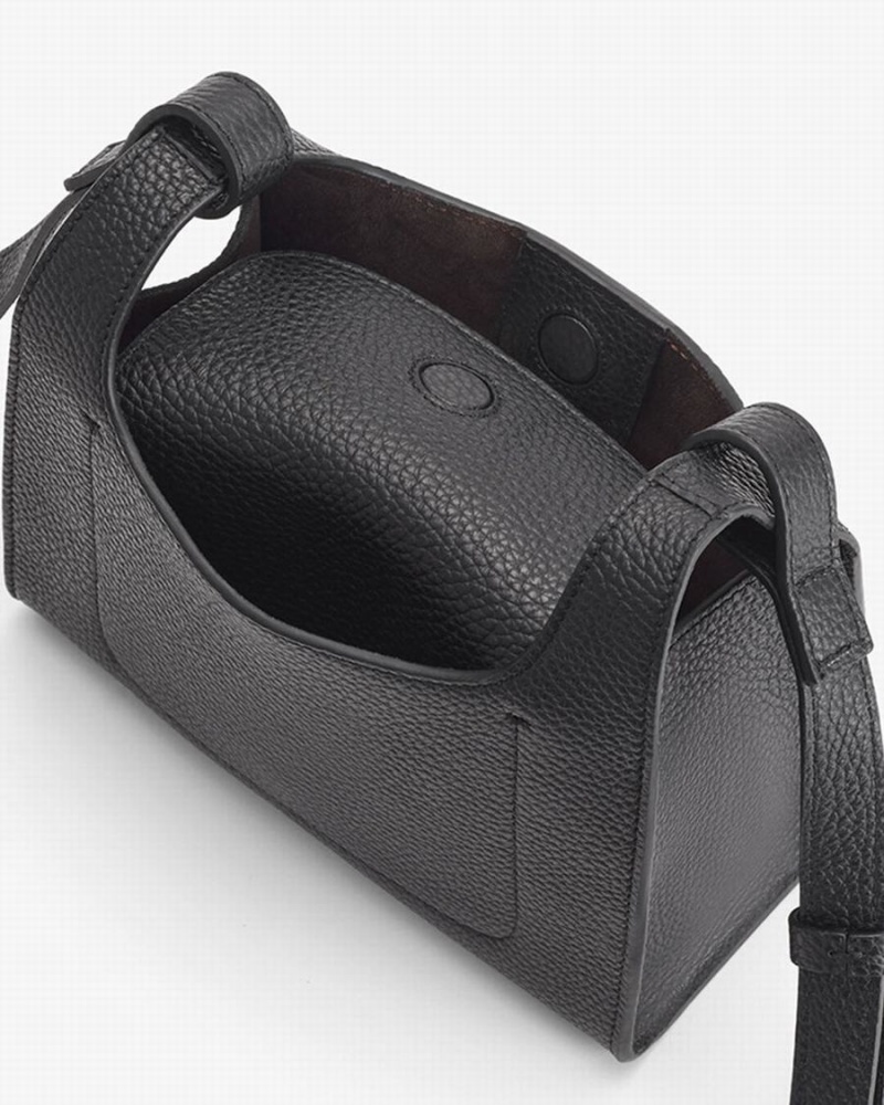 Női Cuyana Mini Double Loop Válltáskák Fekete | DVJ2493MN